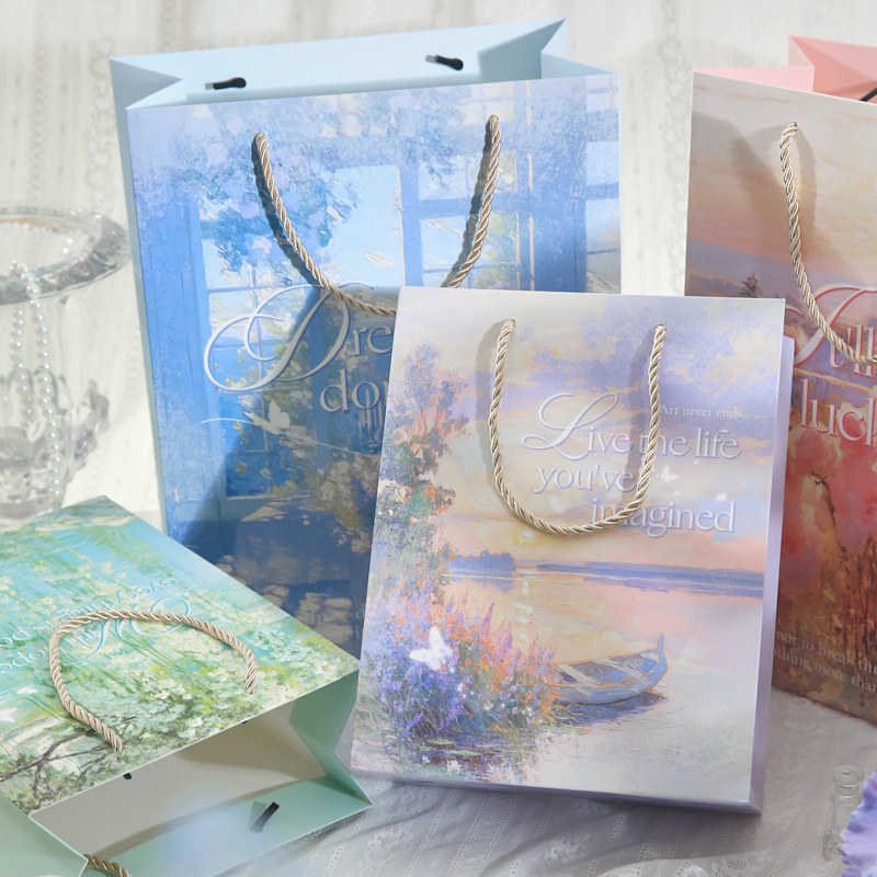 Mr. Paper Gift Bag Light Dreamland Series Regalos románticos de alto valor Bendiciones Regalos Decoración Bolsos