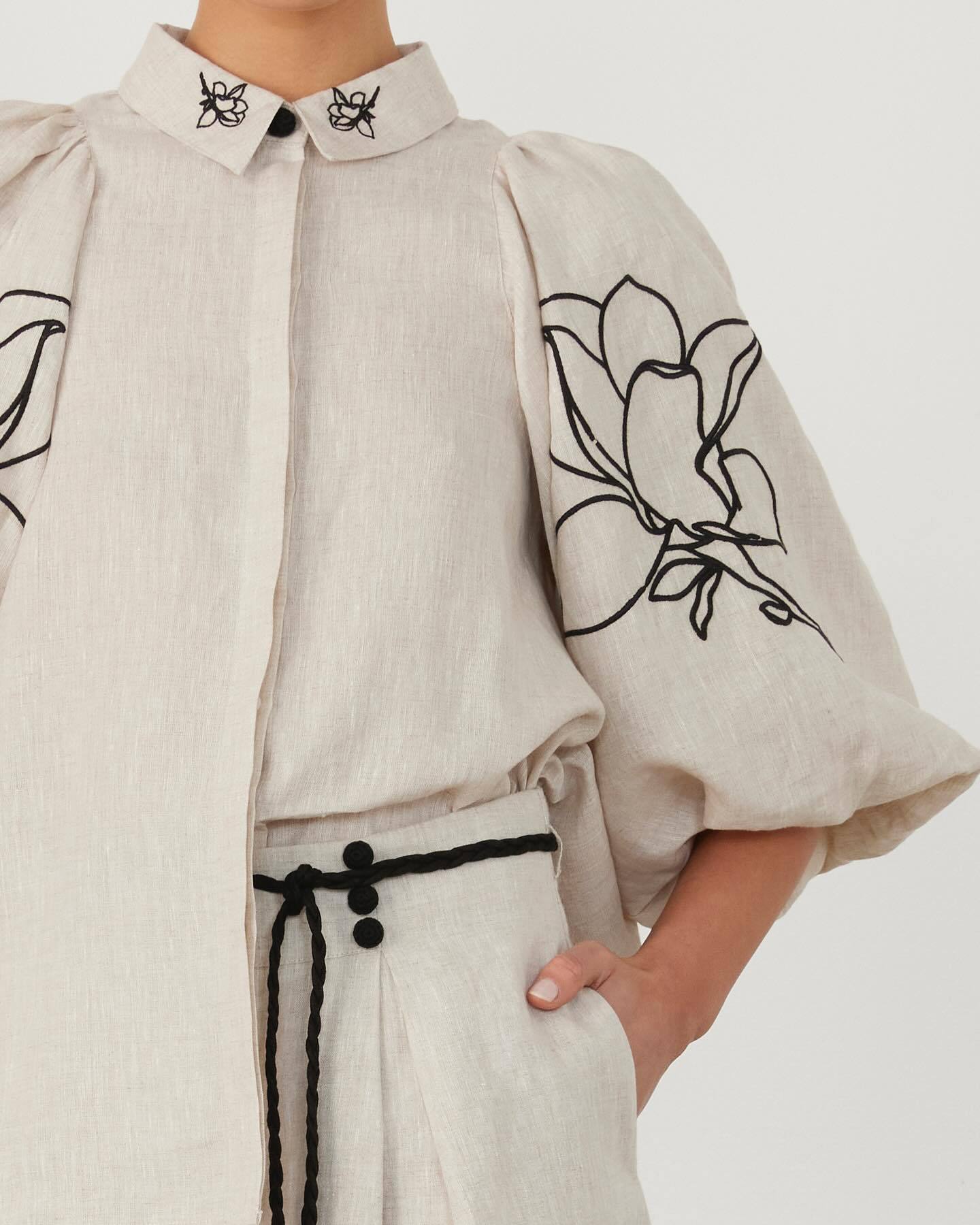 Täglich Frau Vintage-Stil Blume Leinen Polyester Hosen-Sets Hosen-Sets display picture 6