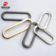 Factory wholesale flat Oval mouth buckle oval ring alloy hanging plated bag buckle metal oval mouth ring