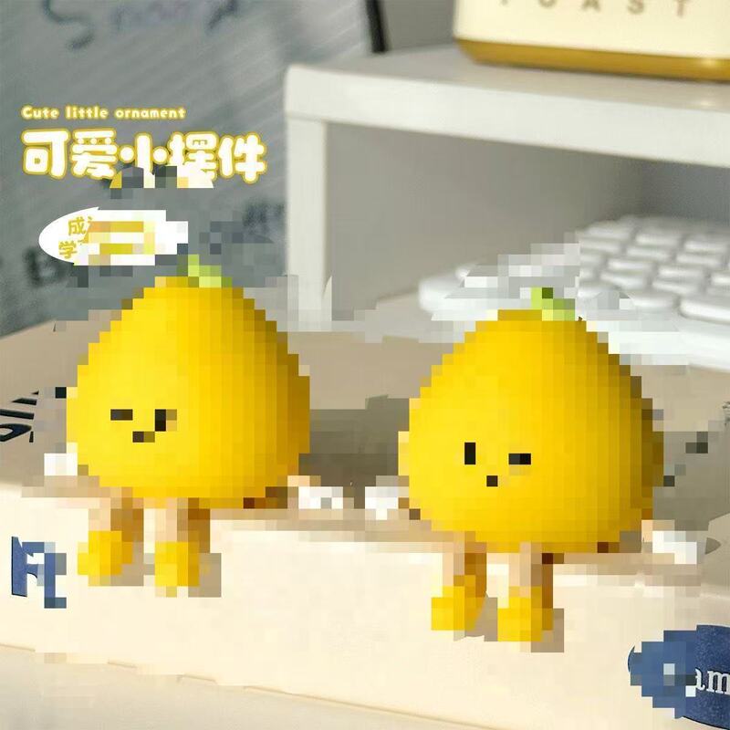 车内装饰用品摆件2025新款创意有趣可爱小柚子汽车中控台屏幕解压|undefined