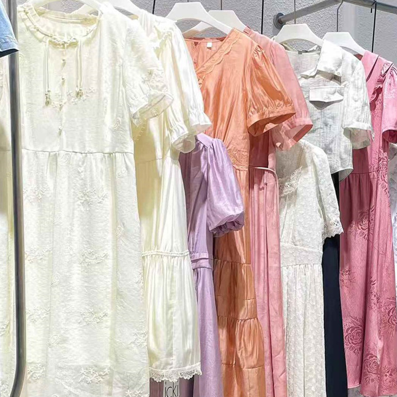 25 Summer Caive Kient Ck Gentle New Chinese Style Dress Suit Counter Withdrawal First-Hand Supply