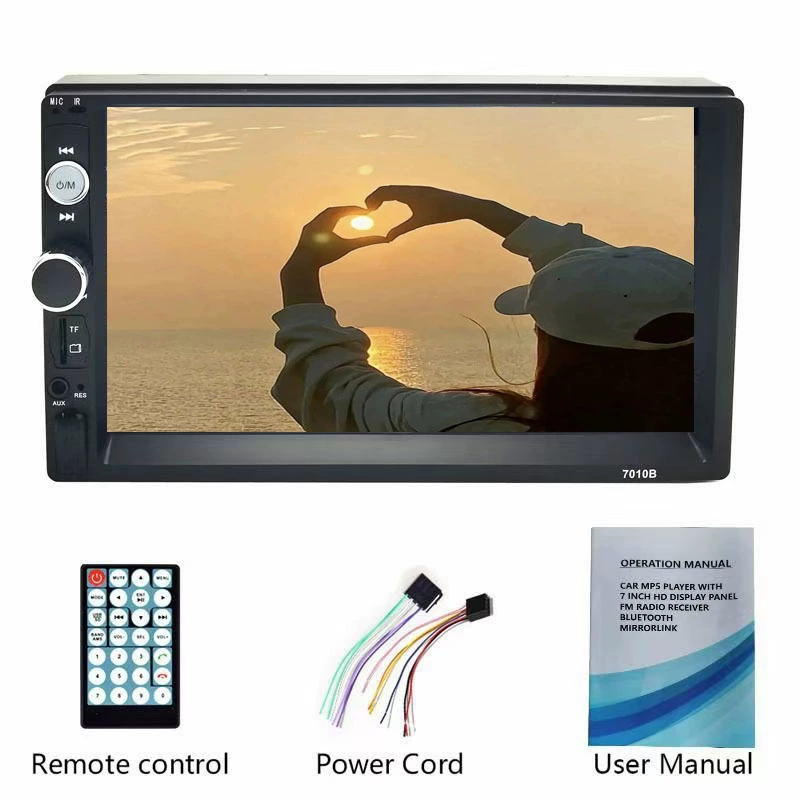 7010B 7inch HD сенсорный большой экран автомобильный Bluetooth MP5 плеер автомобильная MP3 карта машина радио