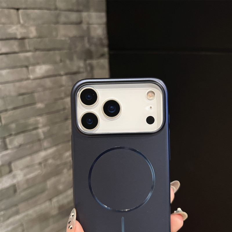 适用iPhone17细圈磁吸手机壳苹果16纯色15超薄14磨砂防摔保护套13|undefined