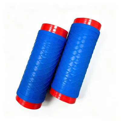 Motorcycle Handle Cover – covers, universal - blue-grid-pattern-1-pair-of-handlebar-covers