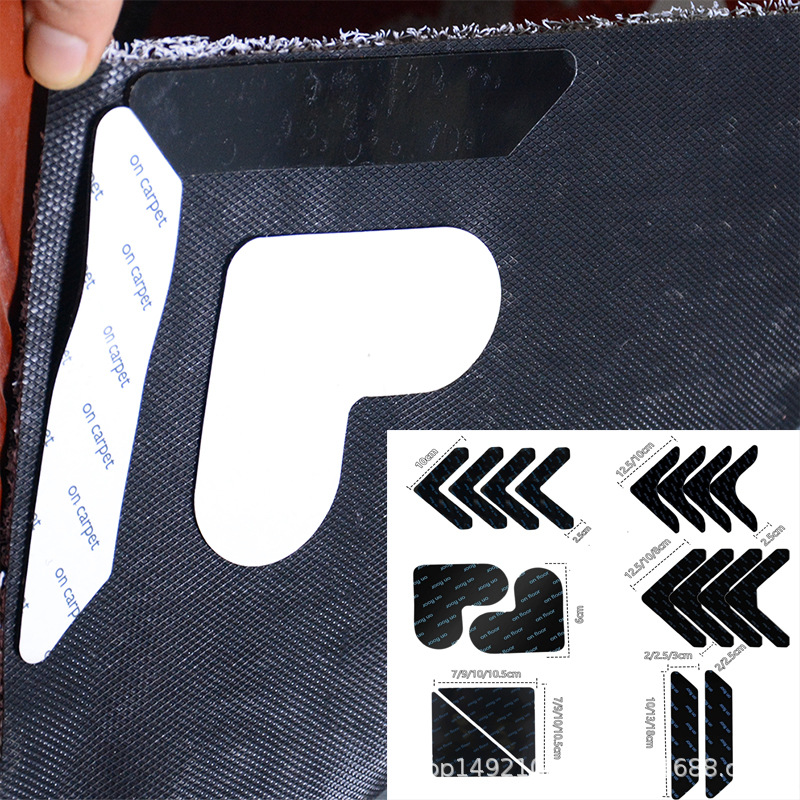 现货temu希音专供小件地毯防滑贴水洗固定贴双面胶无痕PU地毯防滑