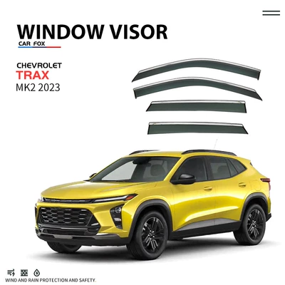 Trax Window Visor, Rain shield - standard-packing-without-logo-chuangku-trax-overseas-edition-mk2-2023-pc-silver-bright-window-rain