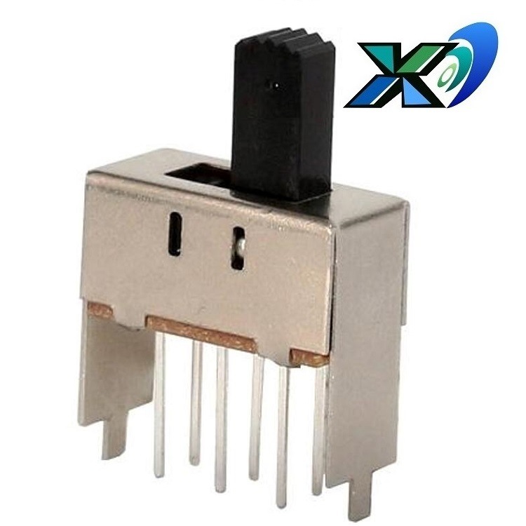 加长柱滑动开关三档八脚 加长脚3档拨动开关 立式 走滚珠玩具开关