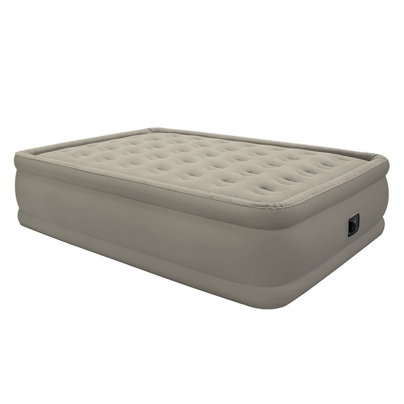 Inflatable mattress for camping, folding automatic comfortable suede tent for double anti-stress "Gopher"