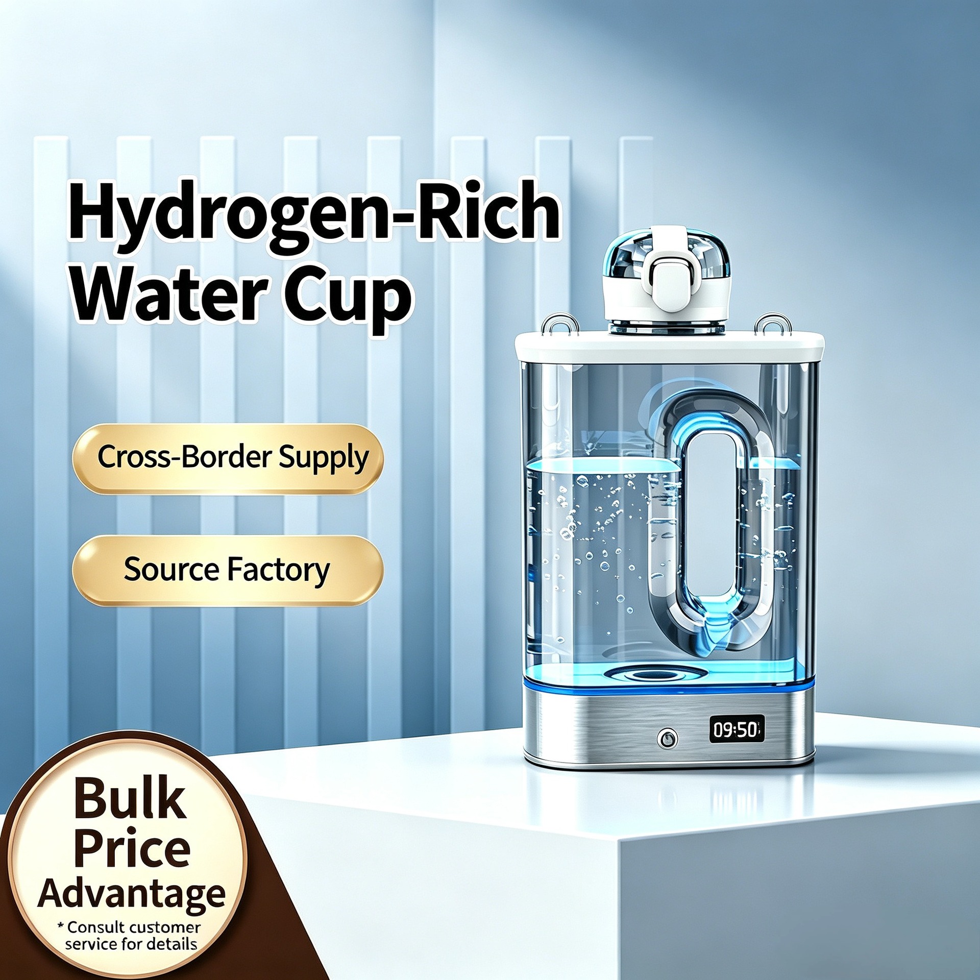 Rich hydrogen kettle, household large capacity kettle
