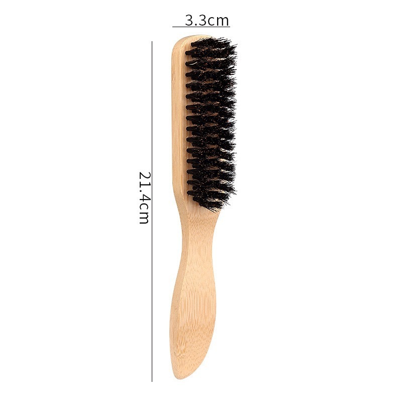 人気のメンズヘアブラシ、ひげスタイリングコーム、猪毛ひげブラシ、メンズひげケアコーム、多機能クリーニングブラシ|undefined