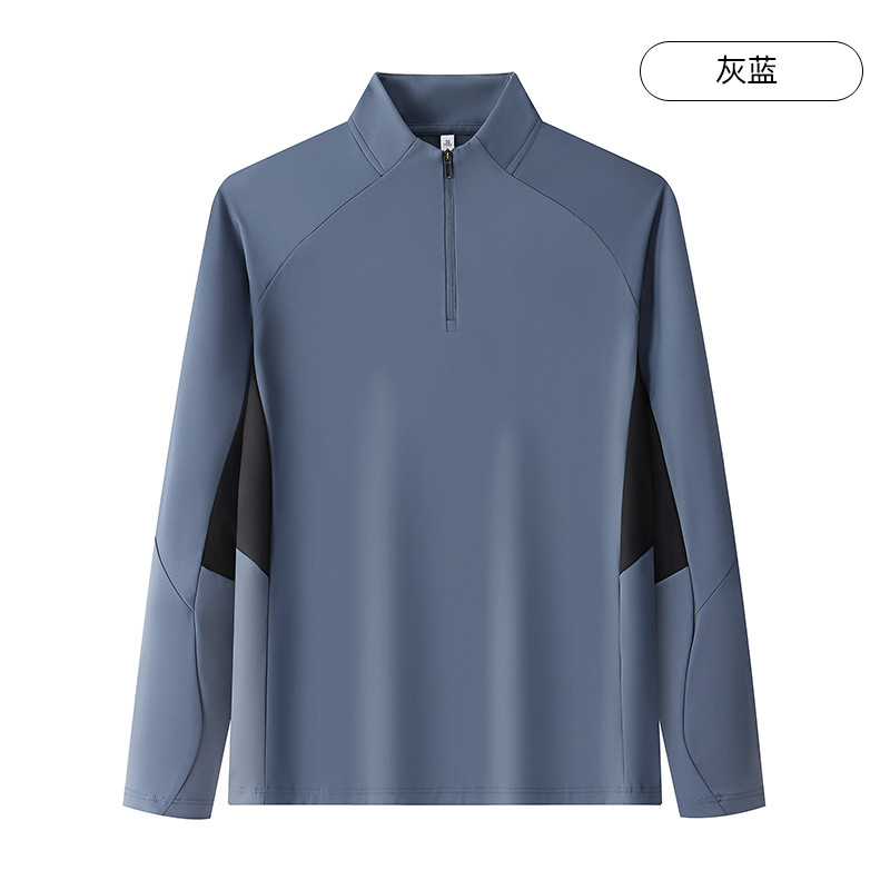 运动polo衫工作服教练服速干t恤体育生训练服长袖网球服男士定制|undefined
