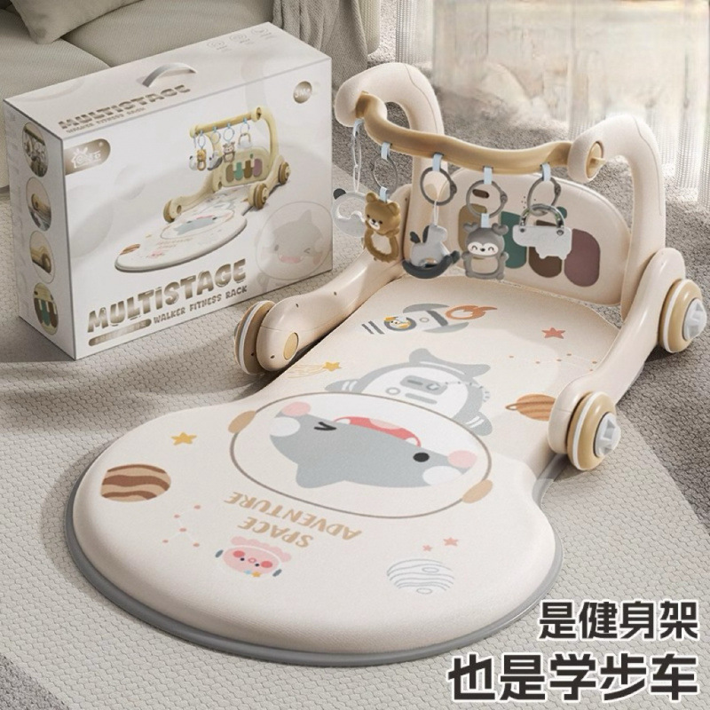 ドイツのベビーペダルピアノフィットネススタンド教育早期教育おもちゃ赤ちゃん0から1歳幼児ウォーカーツーインワン|undefined