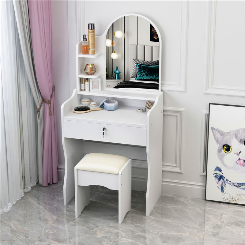 Tocador Mesa 918 dormitorio pequeño apartamento de almacenamiento mesa de maquillaje con luces Comercio exterior transfronterizo