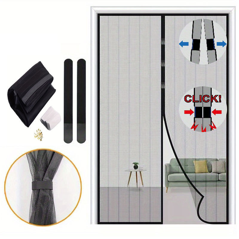 magic mesh magnetic suction door curtain magnetic stripe anti-mosquito door curtain magnetic soft yarn door curtain anti-mosquito yarn door curtain anti-mosquito door
