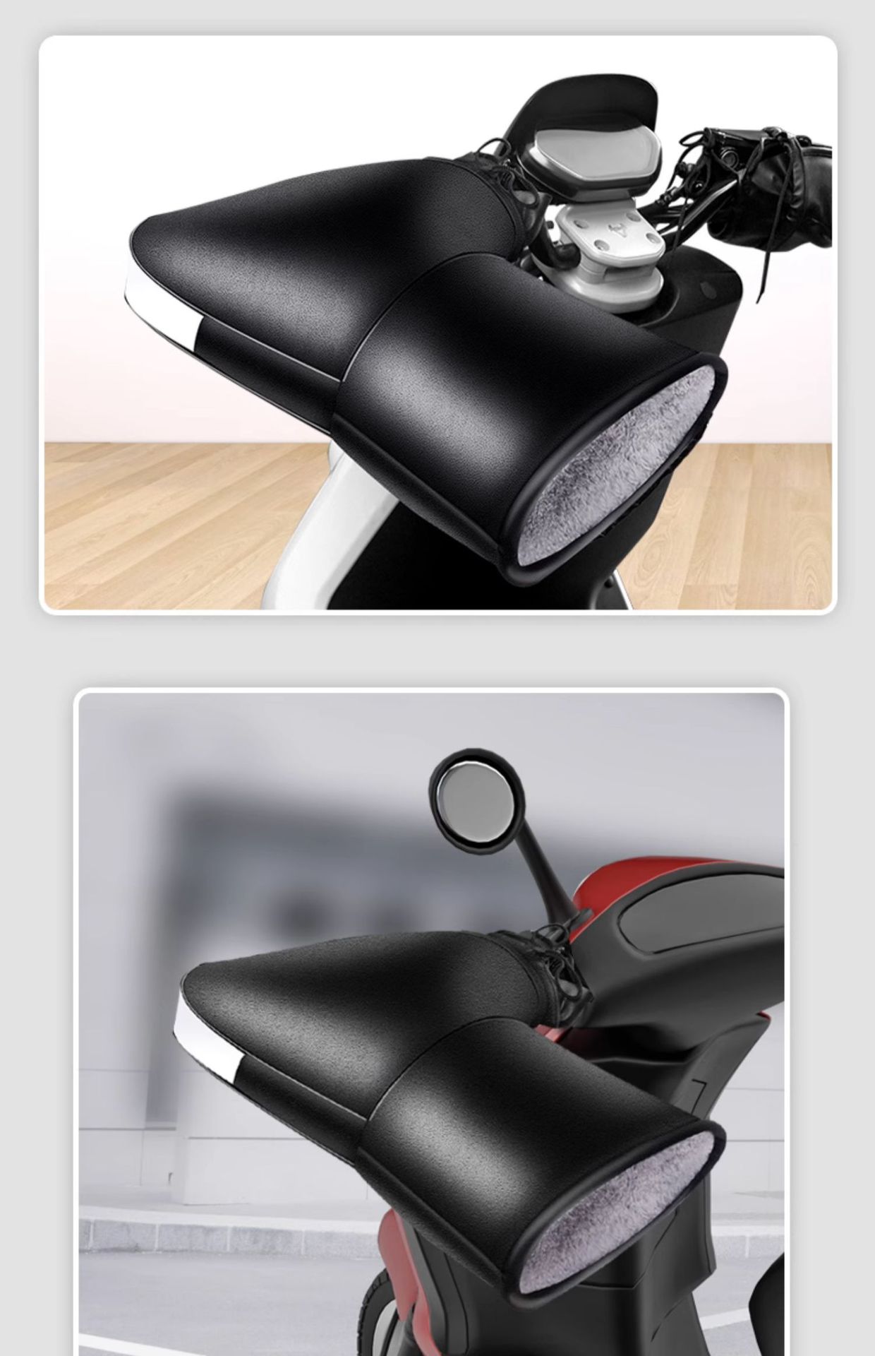 Motorcycle Handlebar Cover Winter Warm Waterproof Electric Battery Tricycle Gloves Winter Windproof Thickeneded Cotton Hand Guards