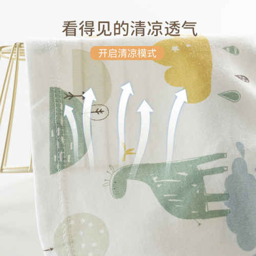 Baby summer short-sleeved suit pure cotton thin soft breathable baby clothes top shorts split suit