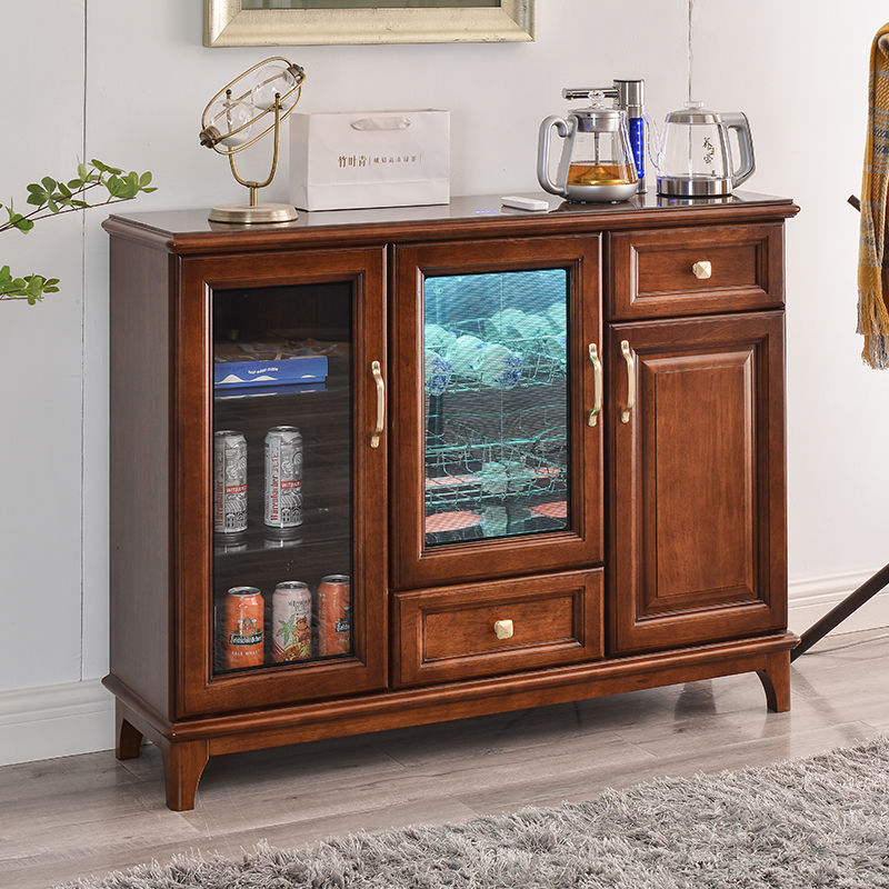 Máquina de bar de té de madera de tres puertas 2021 nueva máquina de beber de agua caliente y fría vertical automática para hervir té caliente