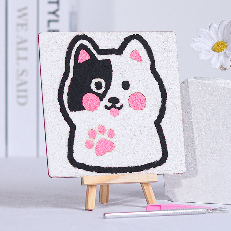 紙パルプ絵画、手作りのドット絵、DIY素材パッケージ、着色絵画、装飾テクスチャ、紙パルプ充填絵画、クリエイティブな漫画絵画|undefined