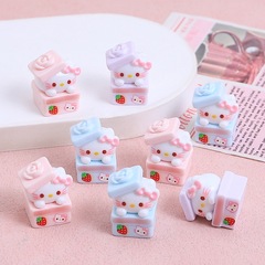 立体かわいい猫ギフトボックスクリエイティブ手作り diy クリーム接着剤樹脂アクセサリー小さなアクセサリージュエリー材料パッケージ卸売