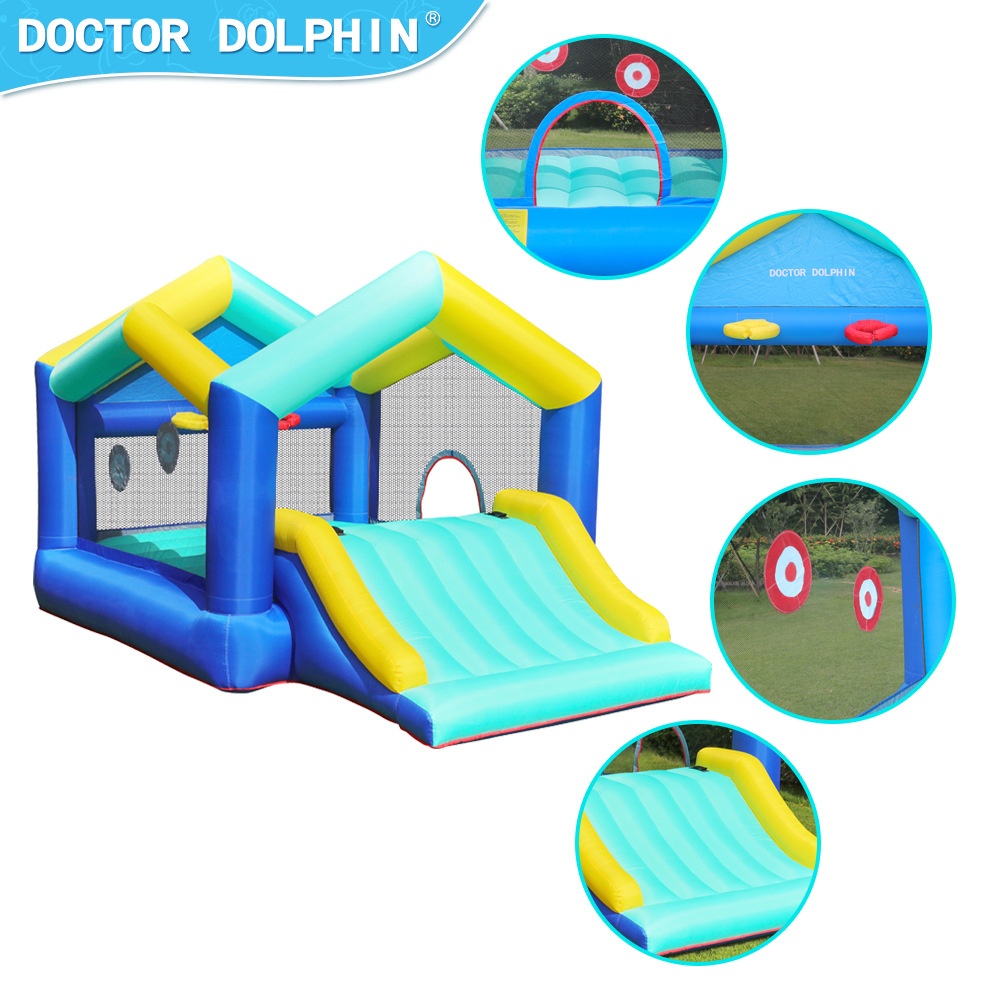 Castillo Inflable Infantil Doctor Dolphin, Tobogán Inflable Pequeño para Interiores, Trampolín, Castillo de Juegos para Niños