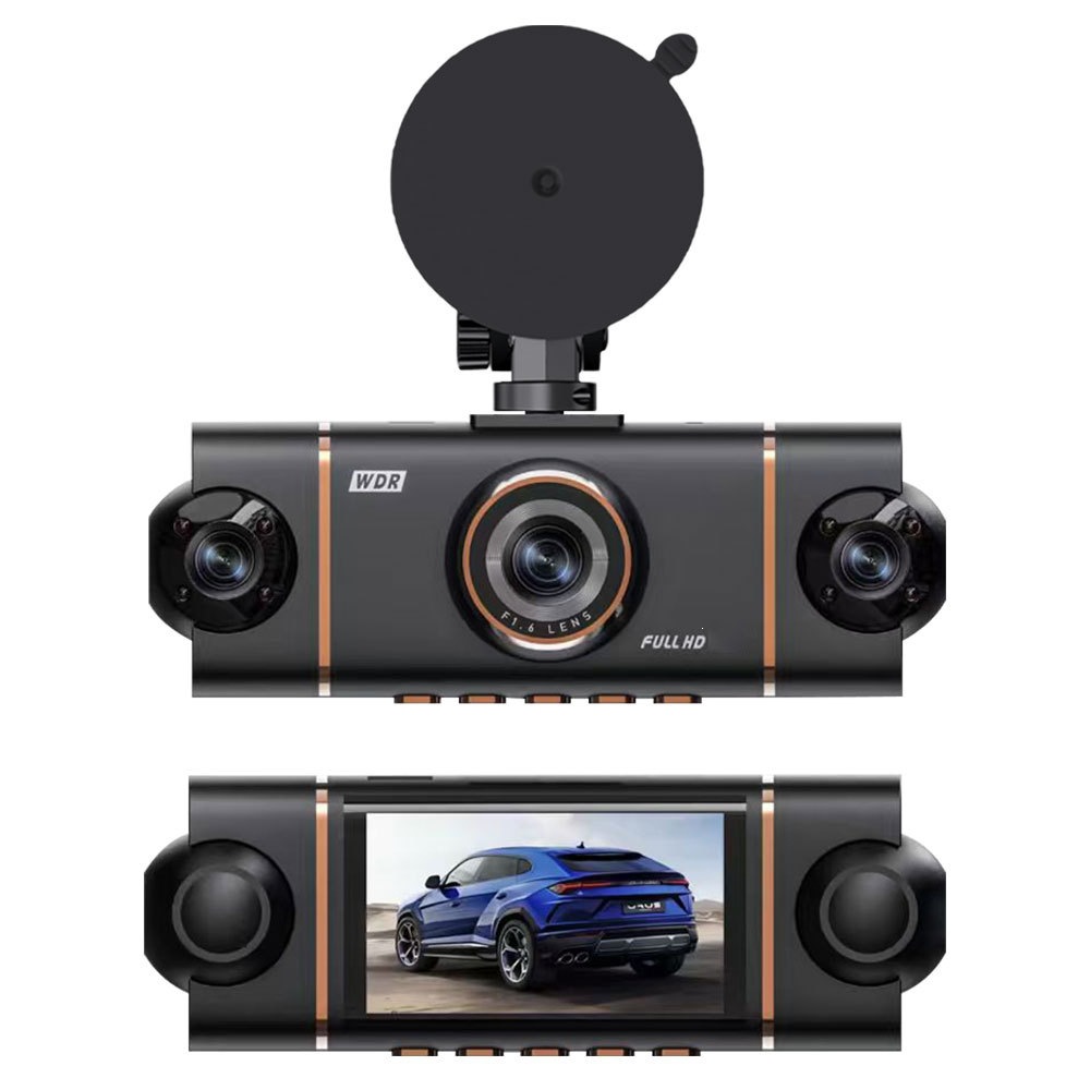 Cross-border bestseller 1080P four-lens dashcam with simultaneous display and recording, WiFi, infrared night vision, ultra-thin model