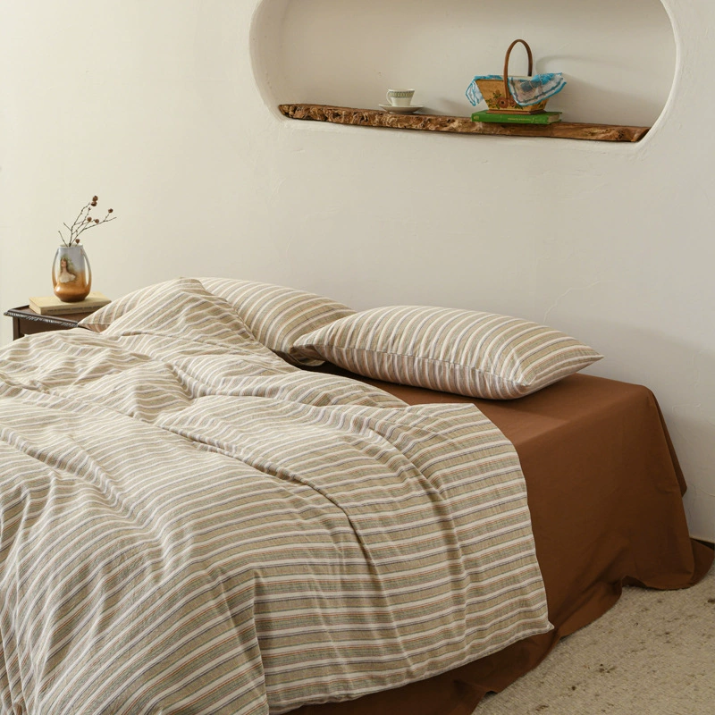 Япон sheet, cotton set, duvet cover, simple and elegant design, 4 piece set, 1.5m, 1.8m, 3 piece set