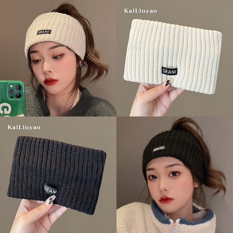 ニットのヘアバンドは髪を束ねて保温して額の運動の頭巾を保護します。|undefined