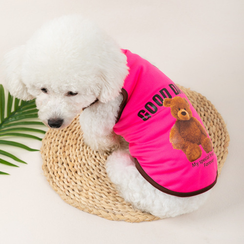 Cross-border summer thin dog vest t-shirt for small and medium French bulldogs, Teddy, Basset Hound, Corgi, puppy pet clothing