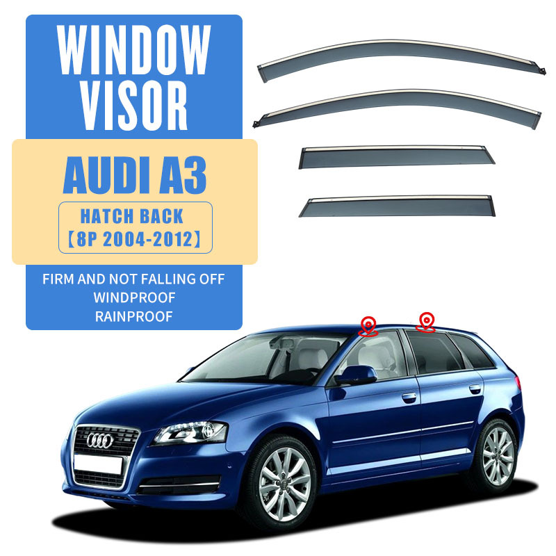 Suitable for Audi A3 hatchback rain or shine weather shield rain eyebrow Audi A3 Sportback Window visor