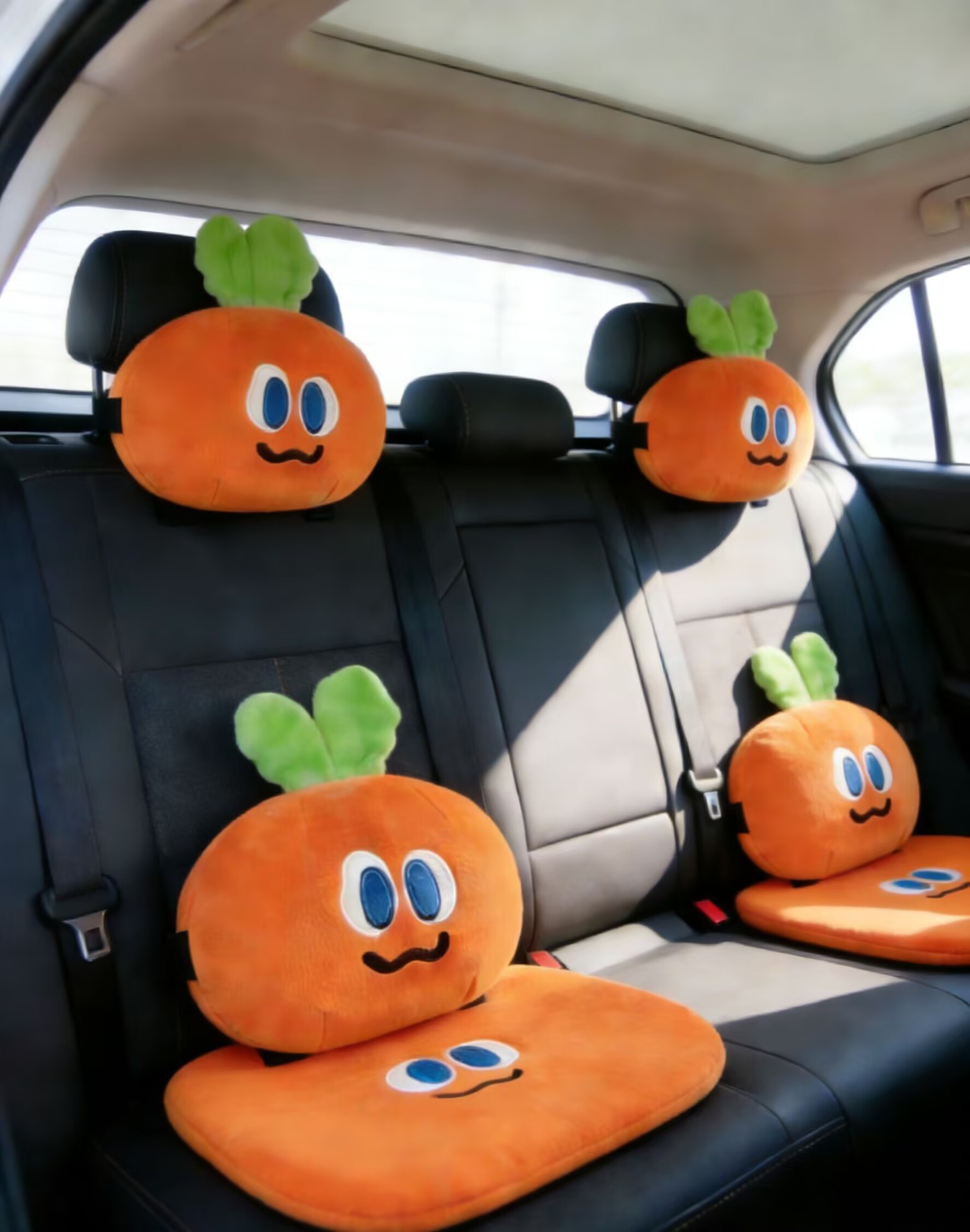 Car headrest cartoon plush toy, Mayday merchandise, cute decorative pillow, car headrest and neck pillow