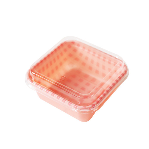 Plaid bento box, tirami soda bag box, picnic oil paper, spring outing, Japanese cake box, dessert box, packaging box