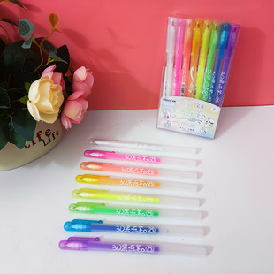 Creative 3D Jelly Pen High Color Value Primary School Juice Pen Multicolor Hand Account Mark Pen Multicolor Graffiti Painted Pen