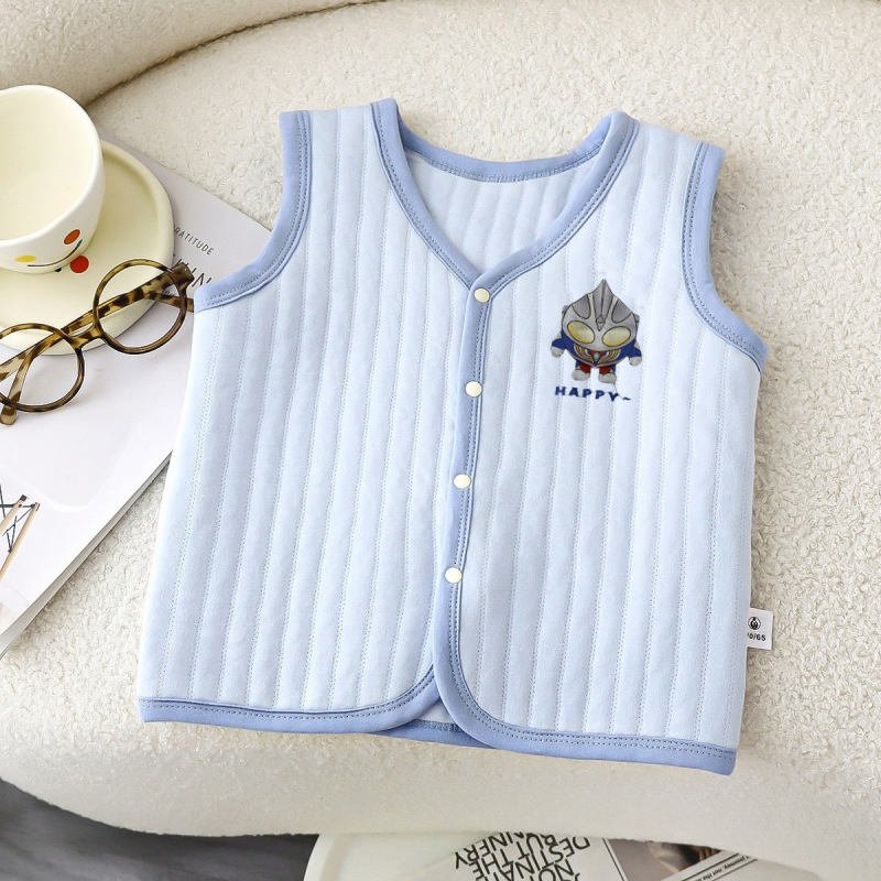 Nuevo chaleco de algodón para niños y niñas para otoño e invierno, chaleco cálido para niños pequeños y niños, chaleco interior, ropa para niños, material de algodón.