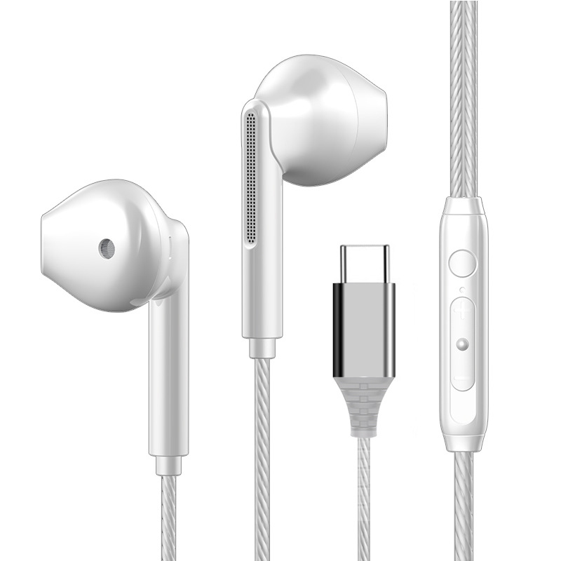 Nuevos auriculares con cable tipo C, intraaurales, de alta fidelidad, con control por cable para teléfono móvil, para juegos y deportes electrónicos, compatibles con Apple