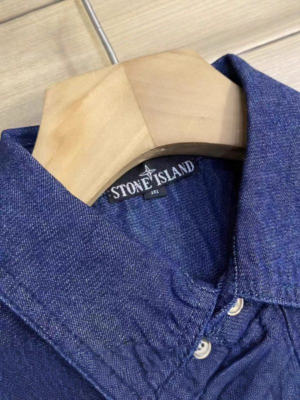 Stone Island 石头岛 春夏新款 复古重工水洗牛仔工装衬衣 外套|undefined