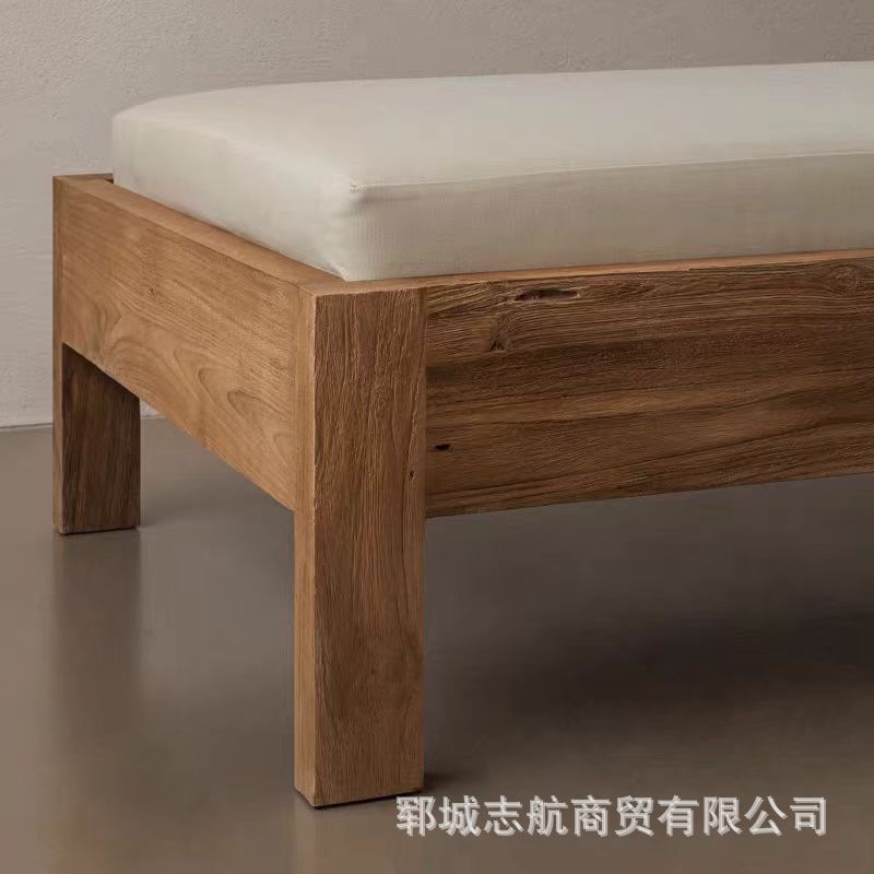 오래된 느릅나무 벤치, 침실 침대 끝 벤치, 호텔 및 B&B 중고 현관 신발 교환 벤치, 와비사비 스타일 홈 소파 의자
