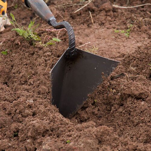 Hoe digging trench hoe digging trench ridge forming pointed hoe land clearing soil loosening gardening weeding agricultural tool triangular hoe ridge forming
