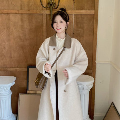 毛呢外套女短款小个子2025新款秋冬季高级感西装赫本风厚呢子大衣