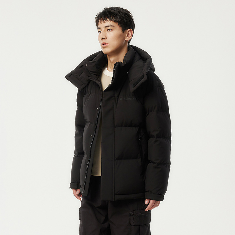탬버 다운 재킷 남자의 짧은 캐주얼 따뜻한 두꺼운 이동식 모자 빵 재킷 TAF530325Z