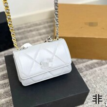 2025新款/原厂皮/羊皮/23p 19woc发财包单肩斜挎腋下包小香