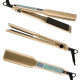 Cross-Border electric splint hair salon curling straight dual-purpose widening straight hair splint high temperature hair straightener styling hair straightening plate