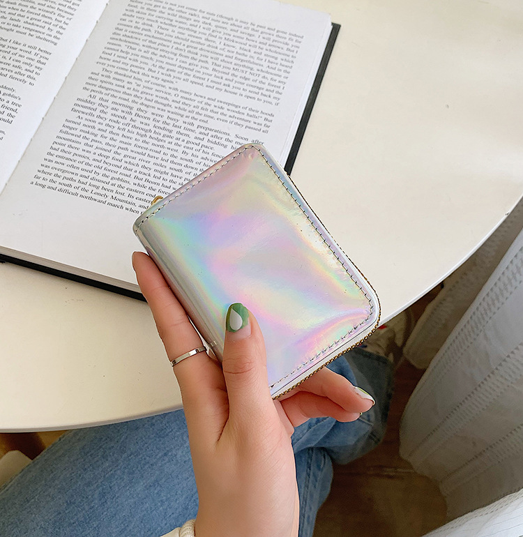 Titular de la tarjeta de gran capacidad Multi-Tarjeta titular de la licencia de conducir hombres y mujeres de plata láser oro integrado exquisito de alta gama pequeño