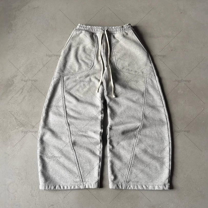 Брюки унисекс в стиле хип‑хоп oversize, европейский стиль с вышивкой, 30% хлопка 70% полиэстера