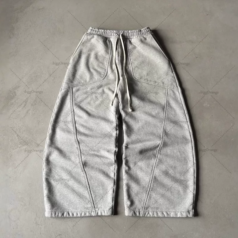 Брюки унисекс в стиле хип‑хоп oversize, европейский стиль с вышивкой, 30% хлопка 70% полиэстера