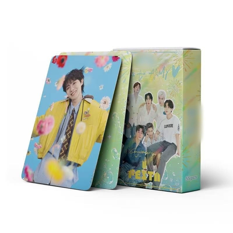Cadena total, una gran cantidad de stock, 55 hojas de tinta BT SK IVE ATEEZ KPOP, estrellas coreanas alrededor de LOMO