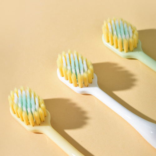 Japanese wide head toothbrush soft bristles for adults men and women couples medium hair household large head household high-end wholesale