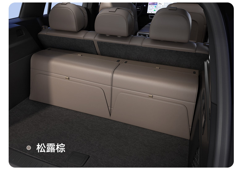 Car-Mounted Double-Layer Storage Box Suv Trunk Storage Box Multi-Functional Foldable Storage Box Waterproof Leather Organizer Box