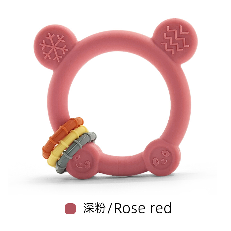 Nuevo juguete de mordida para bebés, mordedor de silicona