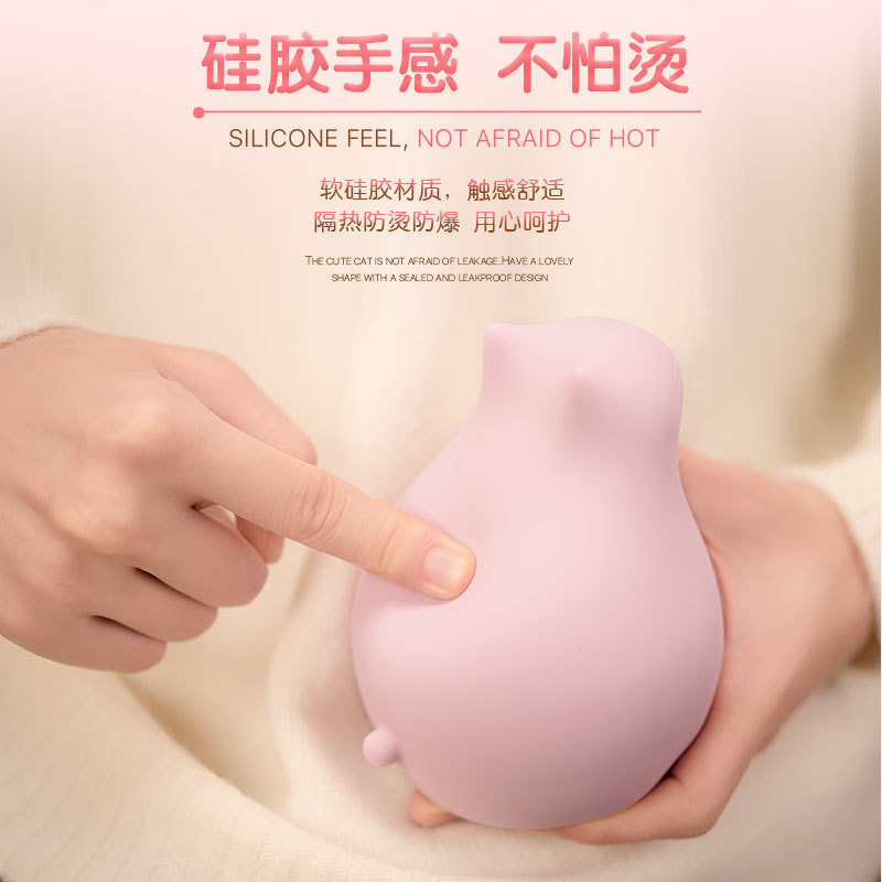 シリコン湯たんぽ注水暖かい手宝ぬいぐるみミニ暖かい赤ちゃんの暖かい手袋女子かわいい猫の湯たんぽaa|undefined