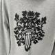 2025 cross-border European and American foreign trade new letter simple Sanskrit printed terry series men's and women's hooded crovette